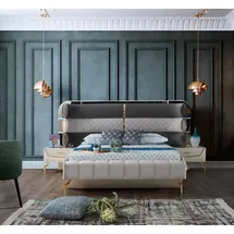 JV Möbel Schlafzimmer Komplettset Designer Schlafzimmermöbel Set Komplettangebot 3tlg.
