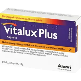 Junek Europ-Vertrieb GmbH Zweigniederlassung Vitalux Plus Lutein und Omega 3 Kapseln 84 St.