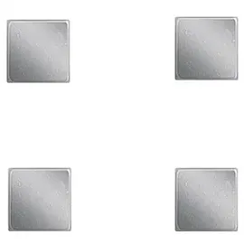 Zeller Magnete silber, Metall 1,0 x 1,0 x 0,99 cm, 4 St.