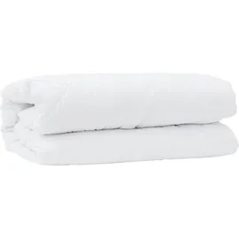vidaXL 2-in-1 Bettdecke Weiß 200 x 155 x 10 cm Polyester