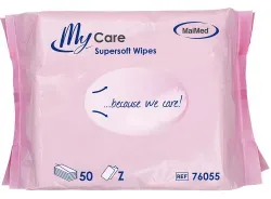 MaiMed® MyCare Supersoft Wipes, Haut- und Körperpflegetücher 76055 , 1 Packung = 50 Tücher