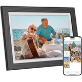 Dragon Touch Digitaler Bilderrahmen - 10.1'' WiFi Frameo HD IPS Touchscreen, Auto-Rotate, Sofortiges Teilen von Fotos/Videos, 32GB Speicher Familie und Freunde-Schwarz