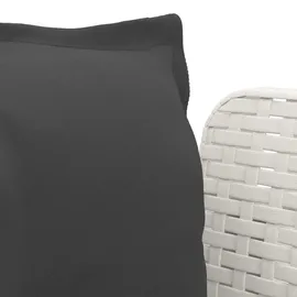 vidaXL 1-Sitzer Sessel 1 x 1 x 1 cm weiß