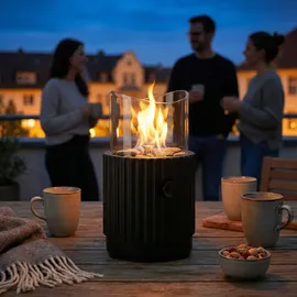 Tepro Tisch-Gasfeuerstelle Ø 30 cm Schwarz