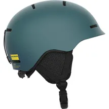 Salomon Kinder Orka Skihelm (Größe 53-56CM, gruen)