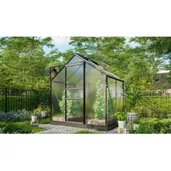 Vitavia Gewächshaus "Marley" inkl. Ready2Grow Zubehör-Set,schwarz,2,5 m2