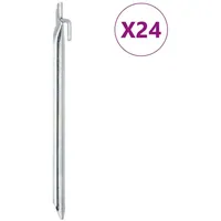 VidaXL Zeltheringe 24 Stk. V-Form 29,5 cm Ø20 mm