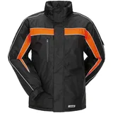 Planam Cosmic Regenjacke Unisex Schwarz/Orange XL