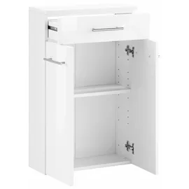 WELLTIME Unterschrank WELLTIME "Venedig", weiß (weiß, weiß), B:50cm H:79cm T:20cm, Schränke, Unterschrank, Badmöbel in Breite 50 cm