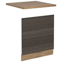 Vicco Frontblende R-Line, Geschirrspüler Fronttür, Edelgrau, 60 cm AP