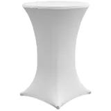 Baumarktplus Stehtischhusse Stretch 70 cm weiß Tischdecke Husse Bistrotisch Partytisch