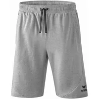 Erima Essential Sweatshorts light grey melange/black L