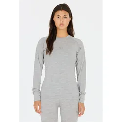 Funktionsshirt SOS "Nuuk", Damen, Gr. M, grau, 100% Wolle, unifarben, sportlich, normal, Rundhals, Langarm, Shirts, mit hochwertiger Woll-Verarbeitung