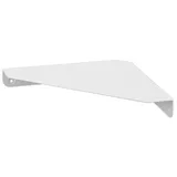 Yamazaki 6911 TOWER Wall Mounted Corner Shelf, white, Steel, 22 x 22 x 3.3 cm