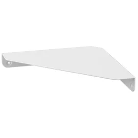 Yamazaki 6911 TOWER Wall Mounted Corner Shelf, white, Steel, 22 x 22 x 3.3 cm