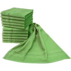 Handtuch DYCKHOFF "Saphir Friseurhandtücher", grün (kiwi), B:47cm L:85cm, Frottier, Frottier, Handtücher (Packung), Farbecht und besonders strapazierfähig, 47x85 cm