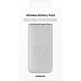 Samsung Powerbank mit kabellosem Laden (superschnelles Laden 25W) Beige