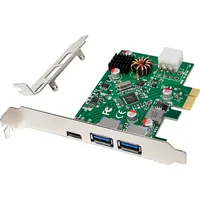 InLine Schnittstellenkarte, 2x USB-A, 1x USB-C 3.2 Gen.1, PCIe,