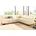 DOMO Ecksofa DOMO moderne zeitlos Breite 247cm 247cm 74cm Microfaser PRIMABELLE 100 Kunstleder SOFTLUX Struktur 90 10 Polyacryl NaturLEDER echtes