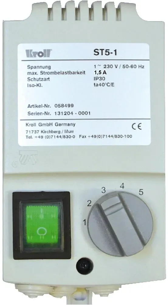 5-Stufen-Schalter für Kroll Lufterhitzer LH120–530