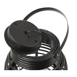 MARELIDA LED Solar Laterne mit LED Kerze - Korboptik - flackernde LED - H: 15cm -Lichtsen...