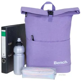 Sieber Kurierrucksack Damen Mädchen Freizeitrucksack Bench Classic Rucksack Laptoprucksack 64180 + Trinkflasche Bagboom® - Lila
