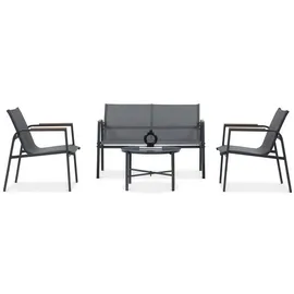 beautysofa THAITI Set 4-tlg. Dunkelgrau
