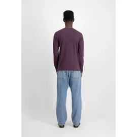Alpha Industries Basic Longsleeve BL", Herren, Gr. M, lila (plum), Obermaterial: 100% Baumwolle, Shirts