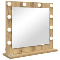 VidaXL Kosmetikspiegel mit Spiegel Artisan Eiche 60 x 55