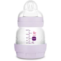 MAM Easy Start Babyflasche, 130 ml, Anti-Kolik-Fläschchen, gemischtes Stillen, reduziert Luftblasen und Koliken, selbststerilisierendes Babyzubehör, Größe 1, Rosa