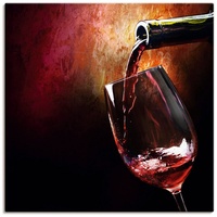 Artland Wandbild »Wein - Rotwein«, Getränke, (1 St.), rot