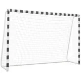 vidaXL Fußballtor Schwarz/Weiß 91954
