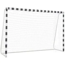 vidaXL Fußballtor Schwarz/Weiß 91954