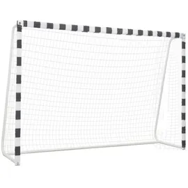 vidaXL Fußballtor Schwarz/Weiß 91954