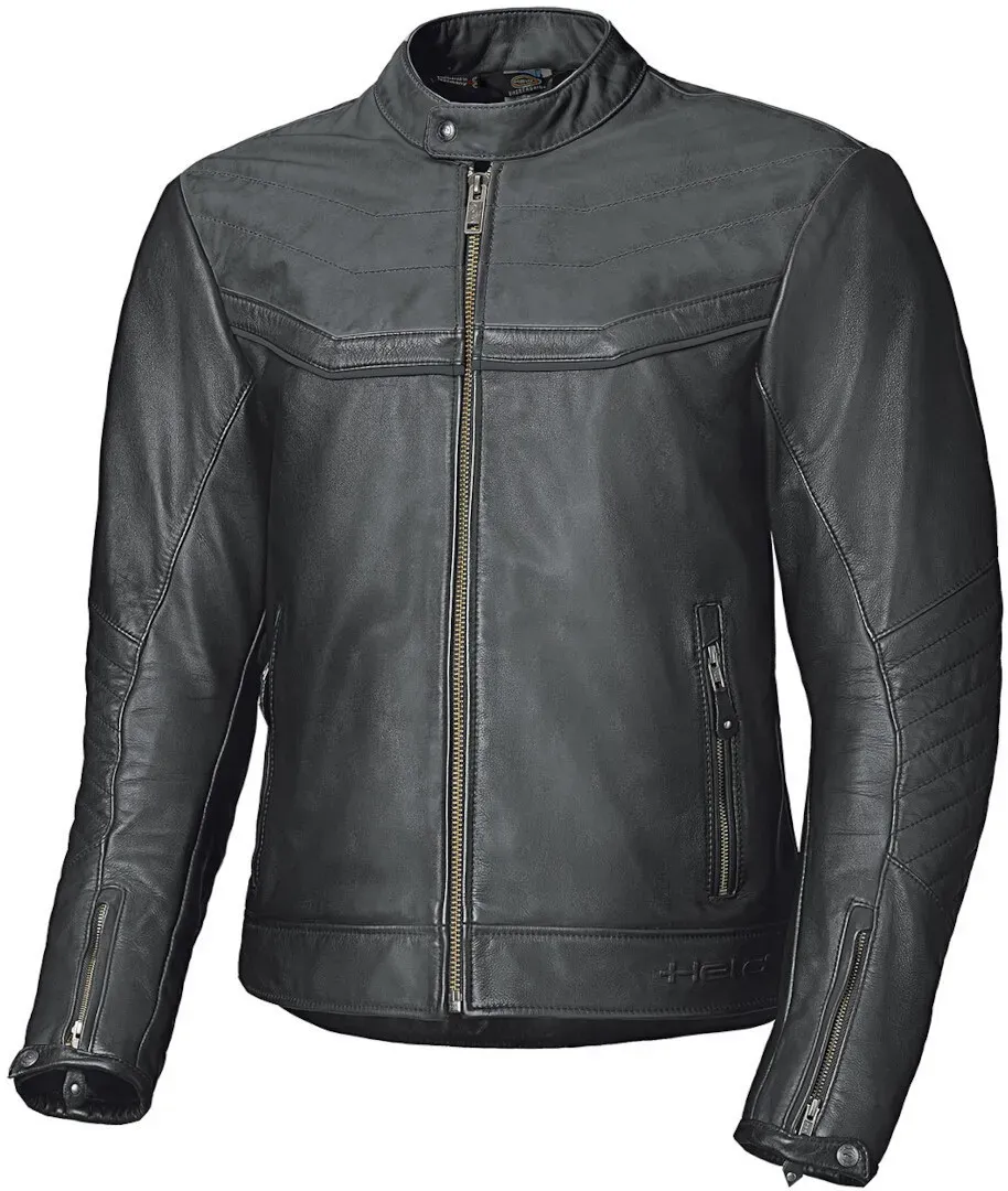 Held Heyden Motorrad Lederjacke, schwarz, Größe 48 für Männer