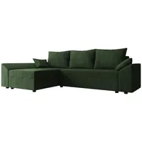 Mirjan24 Ecksofa Grün, Textil, 5-Sitzer, L-Form,L-Form, 240x140 cm, Wohnzimmer, Sofas - Couches, Wohnlandschaften, Ecksofas
