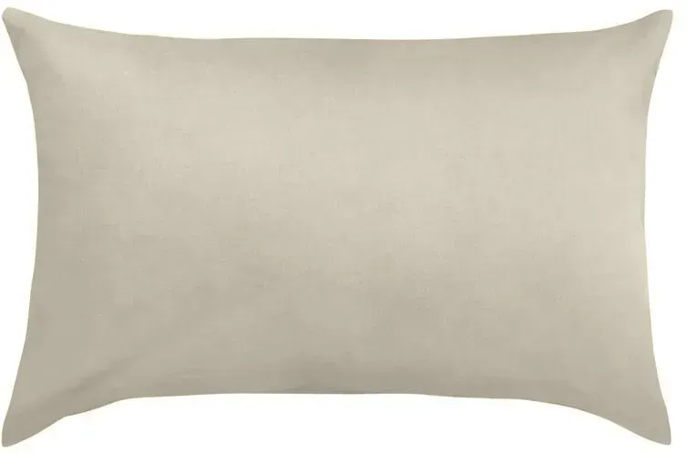 Traumschlaf Uni Feinbiber Kissenbezug Kissenbezug einzeln 40x60 cm | beige - beige