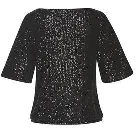 LASCANA Paillettenshirt Damen schwarz Gr.40/42