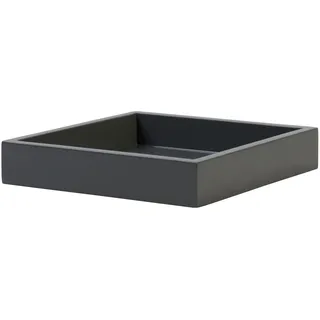 G-C Deko Tablett Spa graphite quadratisch, S,