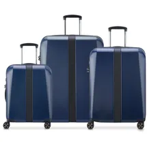 Delsey Promenade Hard 2.0 Koffer-Set 3-tlg. blau/schwarz
