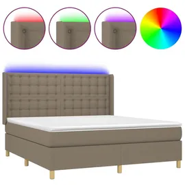 vidaXL Boxspringbett 180 x 200 cm Schwarz