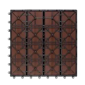 CASARIA WPC Fliesen 66er-Set Klassik Terrakotta