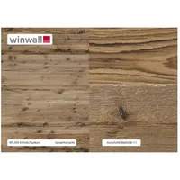 winwall Duschrückwand Duschrückwände ALU-Verbundplatte Dekor: Altholz Planken, (1-tlg), Wandverkleidung aus Alu braun 19 cm x 27 cm