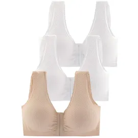 PETITE FLEUR Soft-BH Damen 2xweiß+puder Gr.90B/C/D