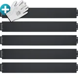 Gardebruk Beeteinfassung 45er-Set Schwarz Metall 45mx18cm