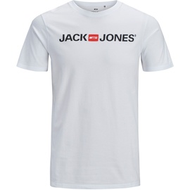 JACK & JONES Herren Rundhals T-Shirt JJECORP LOGO Übergrößen Kurzarm Jersey Plus +Size Shirt, Farben:Schwarz, Größe:XXL