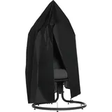 Outsunny Hängesessel Abdeckung Ø115 x 190 cm Schwarz