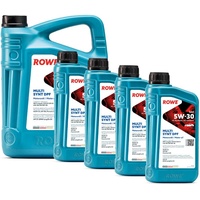 ROWE - 5 + 4x 1 Liter ROWE HIGHTEC MULTI SYNT DPF SAE 5W-30 Motorenöl - PKW Motoröl für Modelle mit Abgasnachbehandlung und Turboaufladung