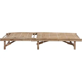 furnicato Sonnenliege 200 x 65 x 87 cm Braun