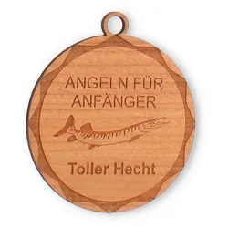 Holzmedaille Petra Kirsche Furnier in Größe 7,0cm